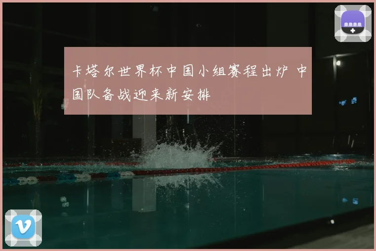 卡塔尔世界杯中国小组赛程出炉 中国队备战迎来新安排